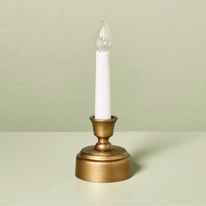 Flameless Window Candle with Timer Brass - Hearth & Hand™ with Magnolia